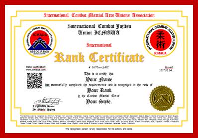 free martial arts certificates